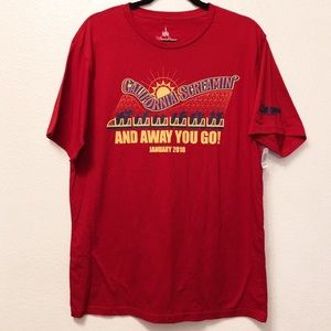 NWT Disneyland California Screaming Coaster Shirt